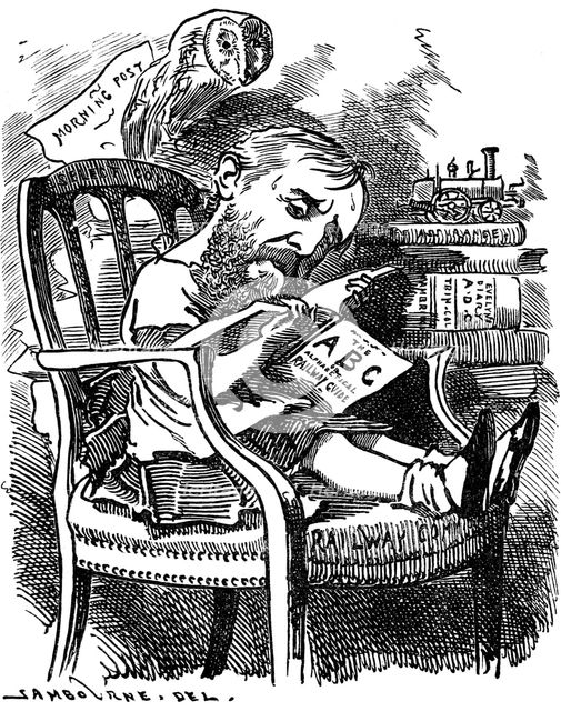 Evelyn Ashley (1836-1907), English author and Liberal politician, 1881. Artist: Edward Linley Sambourne