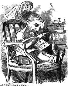 Evelyn Ashley (1836-1907), English author and Liberal politician, 1881. Artist: Edward Linley Sambourne