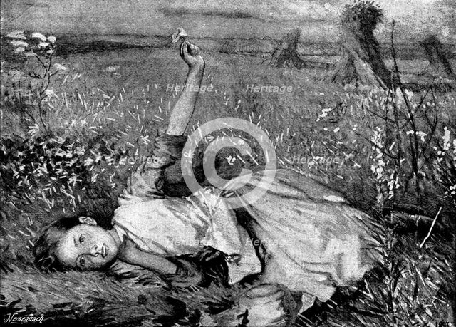 "Even-Song" - by George Clausen, A.R.A., 1895. Creator: George Meisenbach.