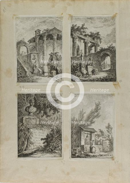 Evenings in Rome, 1763/64. Creator: Hubert Robert.