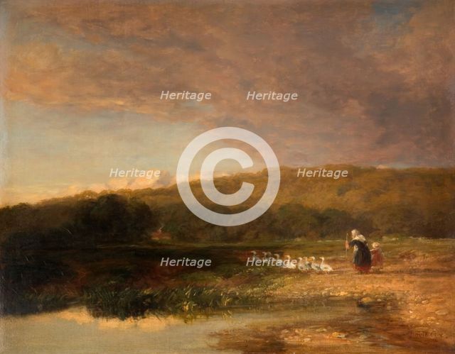 Evening, 1851-1853. Creator: David Cox the elder.