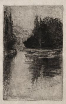Evening, 1864. Creator: Francis Seymour Haden (British, 1818-1910)