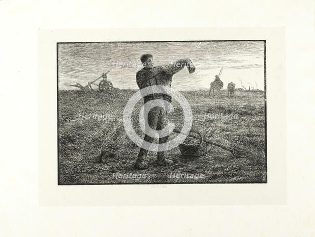 Evening, 1860. Creator: Jacques-Adrien Lavieille.