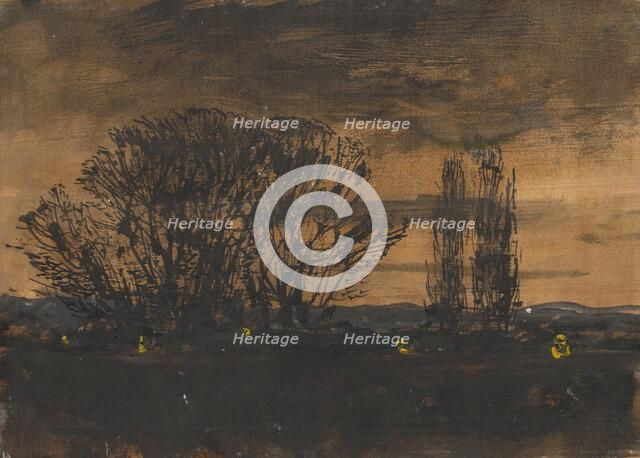 Evening, 1880-1890. Creator: Ladislav Mednyanszky.