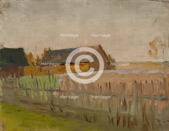 Evening, 1909. Creator: Jan Ciaglinski.