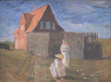 Evening Talk, 1930. Creator: Marius Hammann