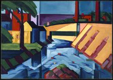 Evening Tones, 1911-1917. Creator: Oscar Bluemner