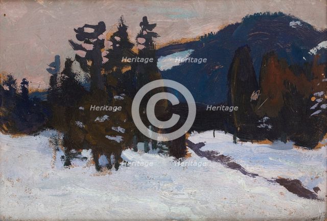 Evening under Koziniec, 1906. Creator: Jan Stanislawski.