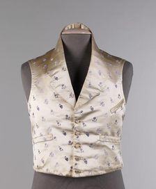 Evening vest, American, 1830-35. Creator: Unknown