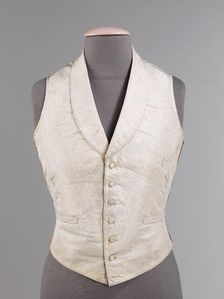 Evening vest, American, 1850-55. Creator: Unknown