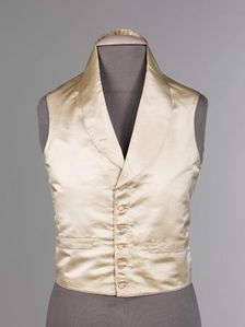Evening vest, American, ca. 1830. Creator: Unknown