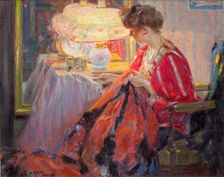 Evening work, 1909