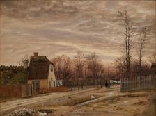 Evening after a Thaw. Taabæk, North of Copenhagen, 1850-1859. Creator: Vilhelm Kyhn