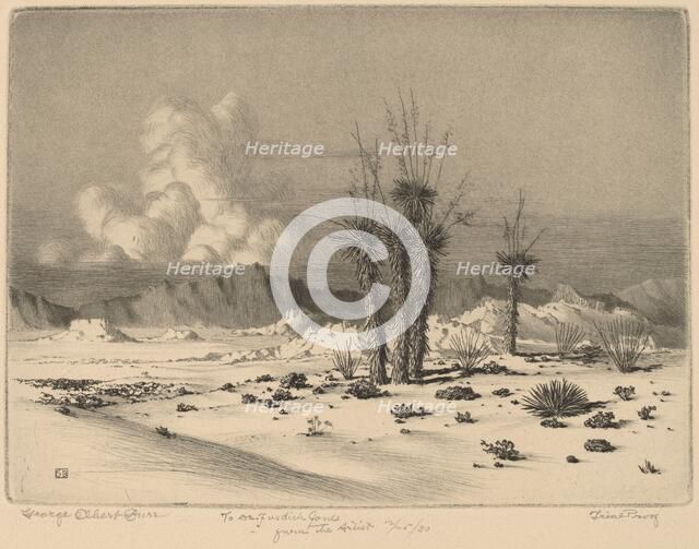 Evening, Arizona, 1930. Creator: George Elbert Burr.