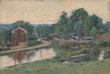 Evening at the Lock, Napanoch, New York, 1893. Creator: Theodore Robinson