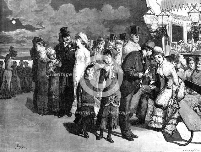 Evening at the Spa, Scarborough, 1881. Creator: Eugène Froment.