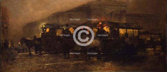 Evening at Square. Artist: Breitner, George Hendrik (1857-1923)