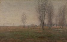 Evening atmosphere by the Seine, between 1876 and 1889. Creator: Per Ekstrom