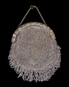 Evening bag, probably European, 1850-59. Creator: Unknown