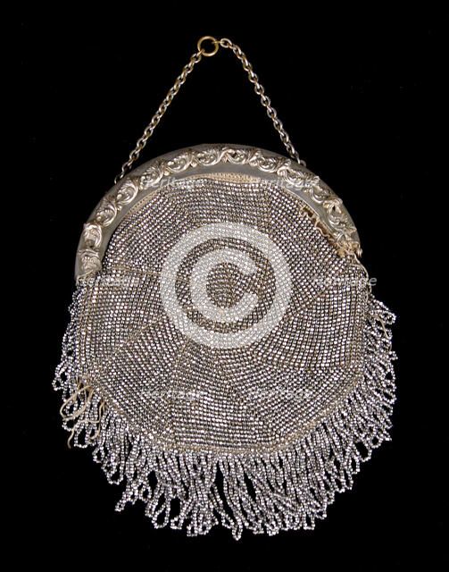 Evening bag, probably European, 1850-59. Creator: Unknown.