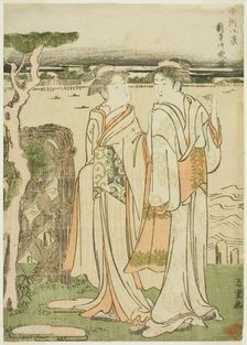 Evening bell at Mii Temple, Japan, Unknown. Creator: Hokusai