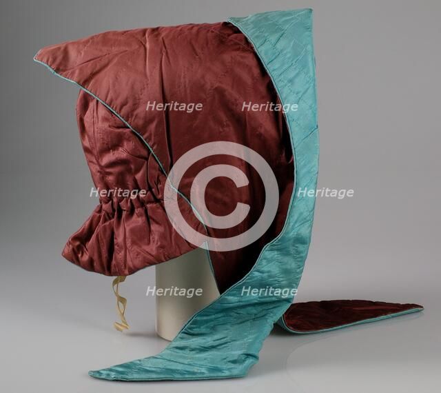 Evening bonnet, American, ca. 1870. Creator: Unknown.