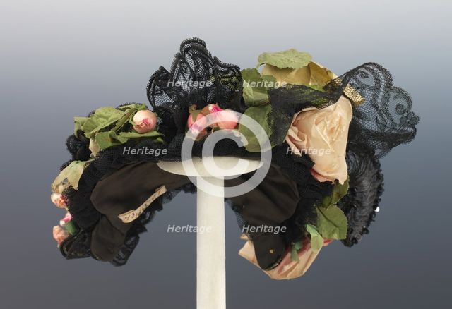 Evening bonnet, American, ca. 1895. Creator: Jean Hamilton.