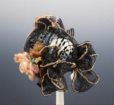 Evening bonnet, French, ca. 1895. Creator: Mme Carlier