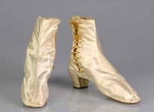Evening boots, American, 1760-80. Creator: Unknown