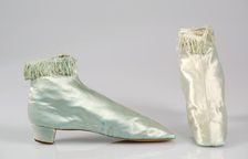 Evening boots, American, 1850-65. Creator: Unknown