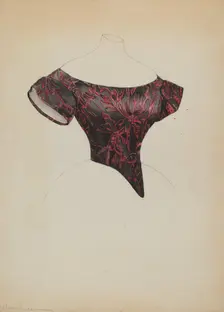 Evening Bodice, c. 1937. Creator: Bessie Forman
