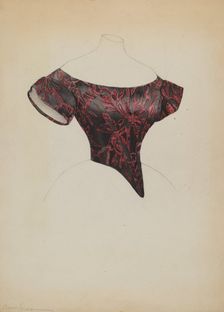 Evening Bodice, c. 1937. Creator: Bessie Forman