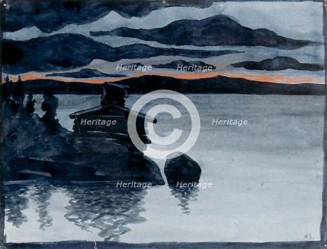 Evening, c1900. Creator: Hugo Simberg.