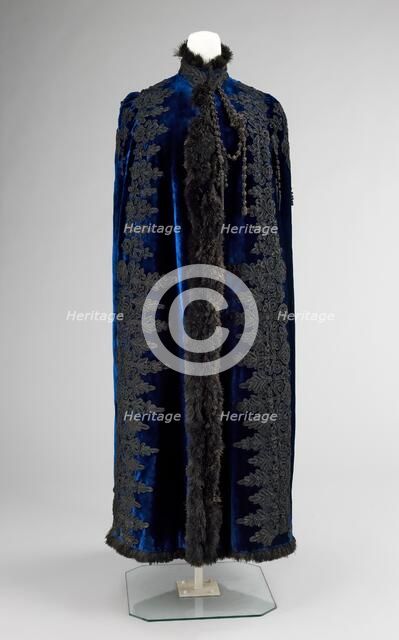 Evening cape, French, 1885-89. Creator: Emile Pingat.