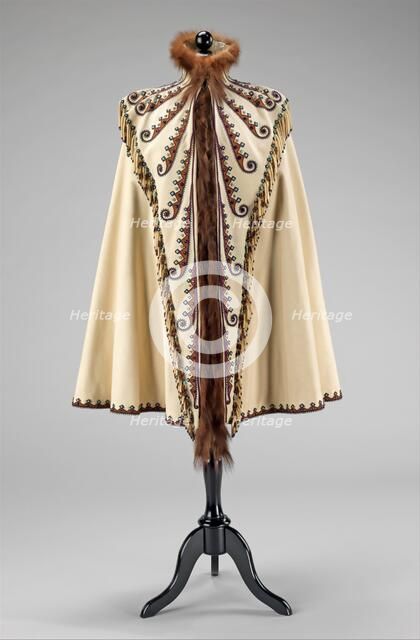 Evening cape, French, ca. 1891. Creator: Emile Pingat.