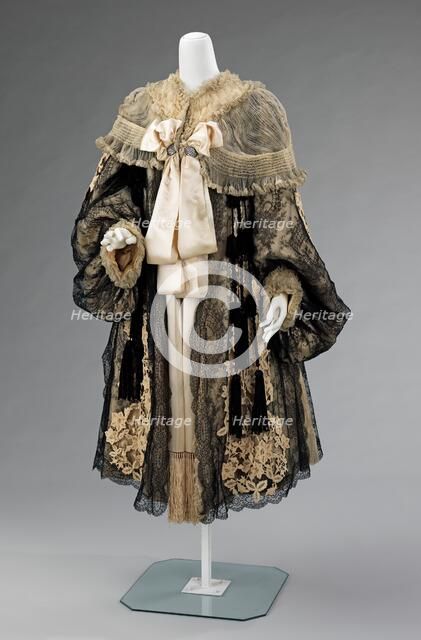 Evening coat, French, 1895-1905. Creator: Rouff.