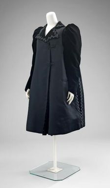 Evening coat, French, 1890-98. Creator: House of Worth