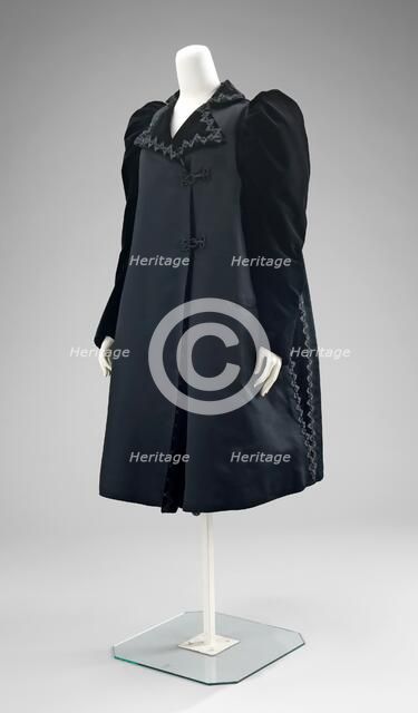 Evening coat, French, 1890-98. Creator: House of Worth.