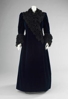 Evening coat, French, ca. 1890. Creator: House of Worth