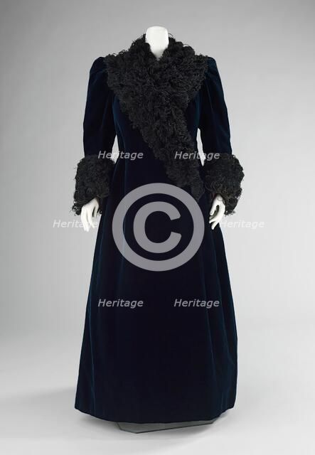 Evening coat, French, ca. 1890. Creator: House of Worth.