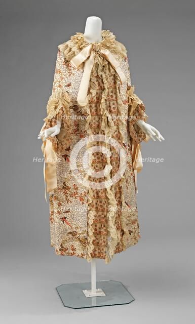 Evening cloak, French, 1885-89. Creator: Unknown.