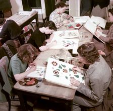 Evening class in design, Royal School of Needlework, c1955. Creator: Arthur Charles Kirby Ware