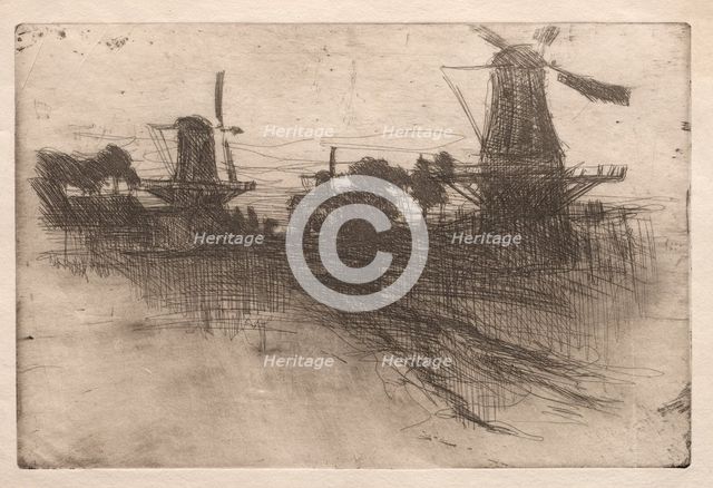 Evening, Dordrecht, 1881-1883. Creator: John Henry Twachtman (American, 1853-1902).