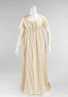 Evening dress, American, 1809-10. Creator: Unknown