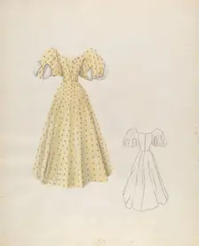Evening Dress, c. 1937. Creator: Ray Price