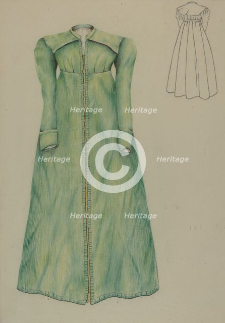 Evening Dress, c. 1937. Creator: Ray Price.