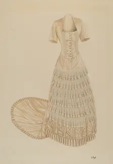 Evening Dress, c. 1938. Creator: Joseph L. Boyd