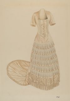 Evening Dress, c. 1938. Creator: Joseph L. Boyd
