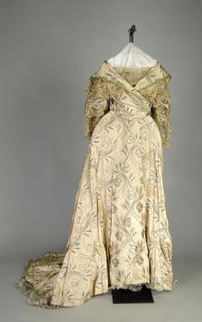 Evening dress, French, 1883-96. Creator: Rouff