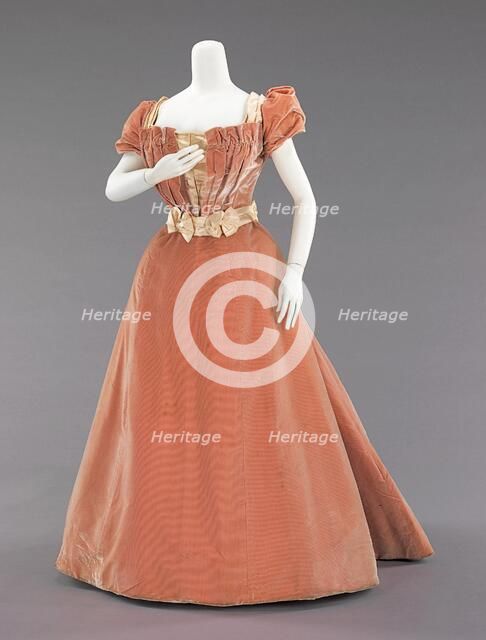 Evening dress, French, ca. 1897. Creator: Rouff.